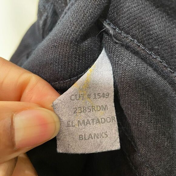 L’Agence Jeans Womens 25 Black Matador Skinny Leg Stretchy Raw Ankle Hem SAMPLE - Picture 6 of 6